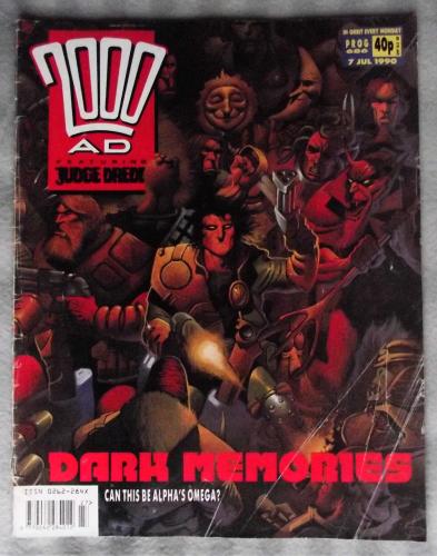 `2000 A.D. Featuring Judge Dredd` - 7th July 1990 - Prog No.686 - `Dark Memories: Can This Be Alpha`s Omega?`.