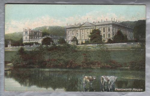 `Chatsworth House` - Derbyshire - Postally Unused - Horrocks & Co Postcard
