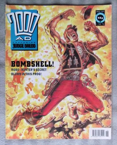 `2000 A.D. Featuring Judge Dredd` - 4th May 1991 - Prog No.729 - `Bombshell!: Robo-Hunter`s Secret Blown In This Prog!`.