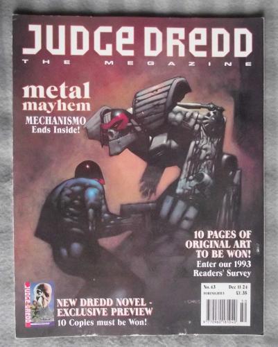 Judge Dredd The Megazine - Dec 11-24 1993 - Vol.2 No.43 - `Metal Mayhem: Mechanismo Ends Inside!`