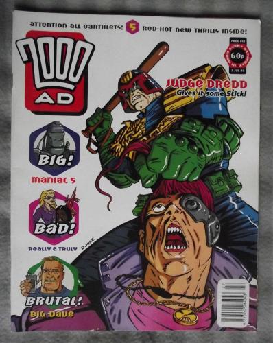 `2000 A.D. Featuring Judge Dredd` - 3rd July 1993 - Prog No.842 - `Judge Dredd Gives It Some Stick!`.