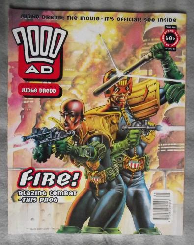 `2000 A.D. Featuring Judge Dredd` - 17th June 1993 - Prog No.844 - `Fire! Blazing Combat`.