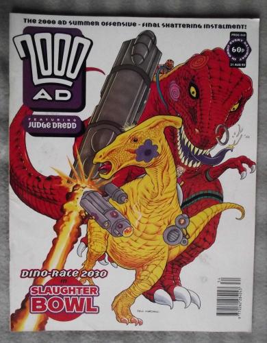 `2000 A.D. Featuring Judge Dredd` - 21st August 1993 - Prog No.849 - `Dino-Race 2030: Slaughter Bowl`.