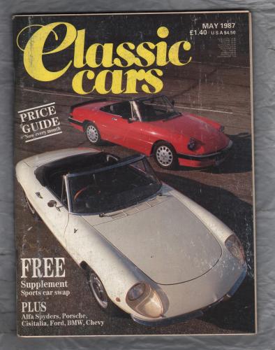 Classic Cars Magazine - May 1987 - Vol.15 No.8 - `Sports Spyders: Porche Power` - Published by Prospect Magazines