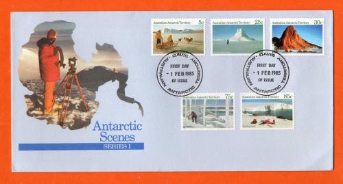 Australia Post - FDC - `First Day Of Issue 1st February 1985 Davis Australian Antarctic Territory` - Postmark - Antarctic Scenes Series 1