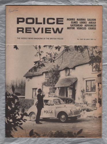 Police Review - `Morris Marina Saloon` - Vol.79 - No.4097 - 23rd July 1971 - Police Review Publishing Company