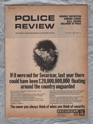 Police Review - `Gallantry by Police` - Vol.79 - No.4094 - 2nd July 1971 - Police Review Publishing Company