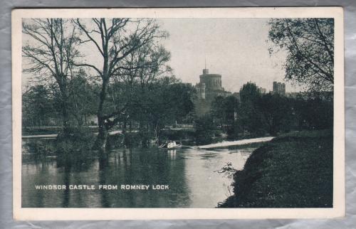 `Windsor Castle From Romney Lock` - London - Postally Unused - Undivided Back - Producer Unknown