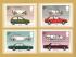 U.K - PHQ Cards - 63 Set - Issued 13th October 1982 - 4 Stamp Cards - British Motor Cars Issue - Unused
