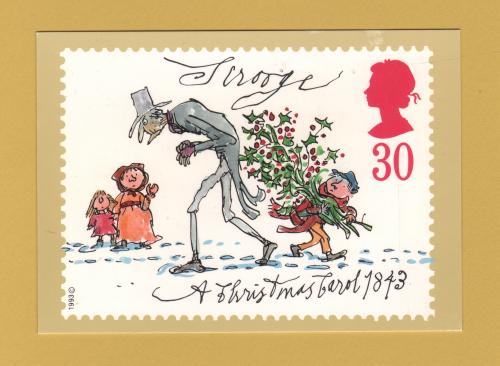 U.K - PHQ Card 157 (c) - November 1993 - 30p Scrooge A Christmas Carol 1843 - Christmas Issue - Unused