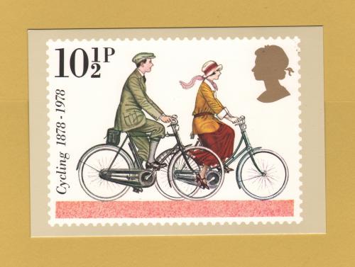 U.K - PHQ Card 31 (b) - 2nd August 1978 - 10 1/2p Touring Bicycles - Cycling Issue - Unused