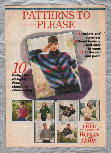 Woman and Home - Patterns to Please - 10 Patterns - 16 Pages - Sweaters,Sweaters and more Sweaters - Knitting Pattern