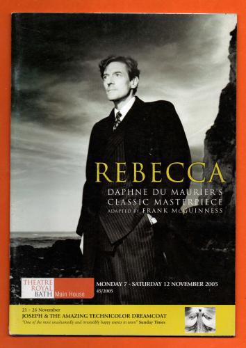 `Rebecca` by Daphne Du Maurier - With Nigel Havers & Elisabeth Dermot-Walsh - 7th-12th November 2005 - Theatre Royal, Bath