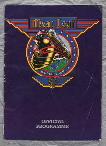 `Meat Loaf` - Official Programme - World Tour to promote Midnight At The Lost And Found 1983