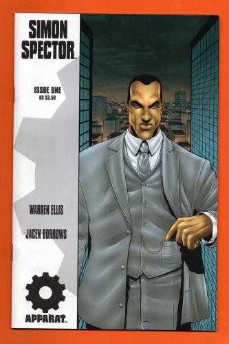 Issue One - `SIMON SPECTOR` - by Warren Ellis - Illustrated by Juan Jose Ryp - December 2004 - Published by Avatar Press