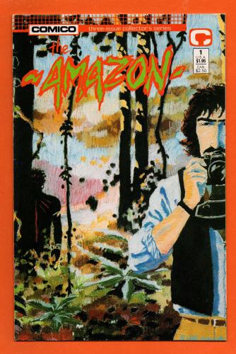 No.1 - `THE AMAZON` - `Spirit of the Amazon` - by Steve Seagle - Illustrated by Tim Sale - March 1989 - Published by Comico