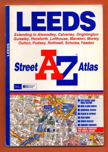 A-Z Street Atlas - `LEEDS` - Edition 1-1999 Edition 1a 2001 (Part Revised) - Geographers` A-Z Map Company Limited Publications - Softcover
