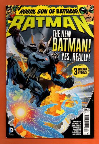 Vol.3 - No.42 - `BATMAN` - `The New Batman!, Yes,Really!` - Robin, Son of Batman! - September 2015 - Published by Titan Comics - Under Licence from DC Comics