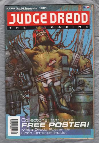 Judge Dredd The Megazine - `Raptaur` - November 1991 - No.14 - Published by Fleetway Publications 