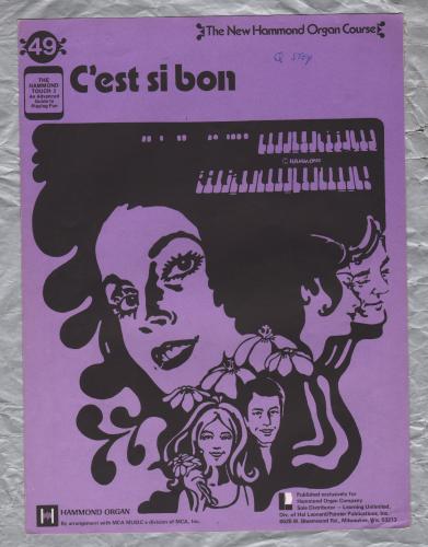 `C`est si bon` - New Hammond Organ Course - No.49 - Copyright 1949 - Published by Learning Unlimited