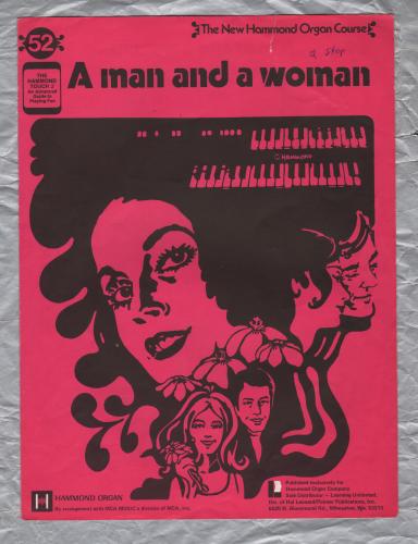 `A Man and A Woman` - New Hammond Organ Course - No.52 - Copyright 1966 - Published by Learning Unlimited