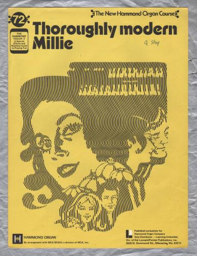 `Thoroughly Modern Millie` - New Hammond Organ Course - No.72 - Copyright 1967 - Published by Learning Unlimited