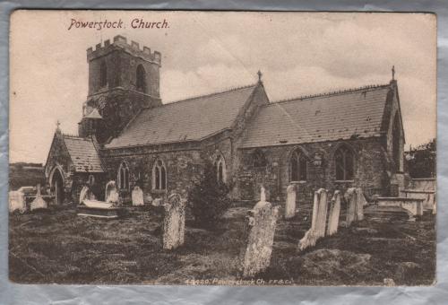 `Powerstock Church` - Dorset - Postally Used - Beckenham 19th may 1907 Postmark - Hine Brothers Postcard