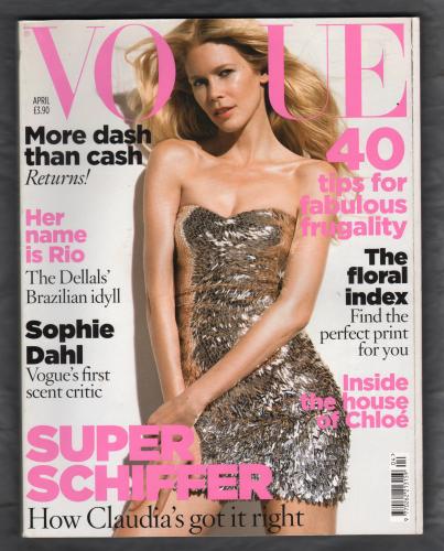 Vogue - April 2009 - 04 Whole No.2529 - Vol.175 - 248 Pages - Claudia Schiffer Cover - Published by Vogue