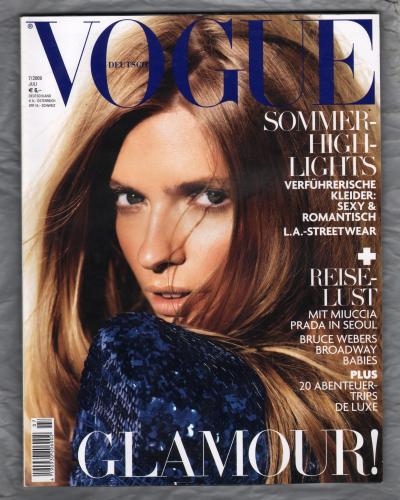Deutsch Vogue - July 2009 - 168 Pages - Julia Stegner Cover - Published by Vogue