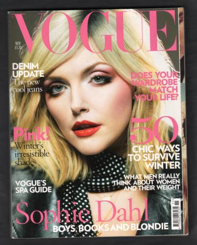 Vogue - November 2007 - 11 Whole No.2512 - Vol.173 - 320 Pages - Sophie Dahl Cover - The Conde Nast Publications Ltd
