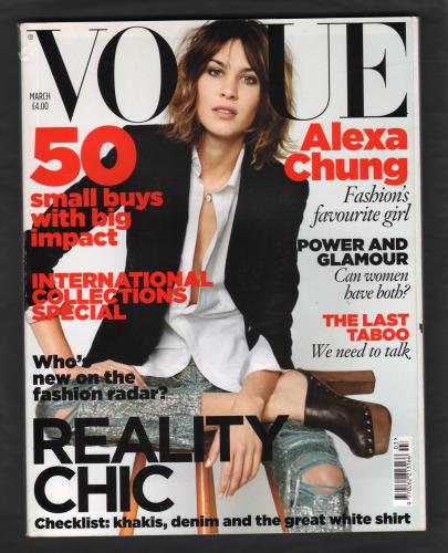 Vogue - March 2010 - 03 Whole No.2540 - Vol.176 - 348 Pages - Alexa Chung Cover - The Conde Nast Publications Ltd
