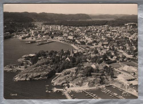 `Larvik` - Vestfold - Norway - Postally Unused - Enerett K. Harstad Postcard