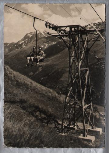 `Schindlerbahn - St Anton am Arlberg` - Austria - Postally Unused - Echte Photographie Postcard