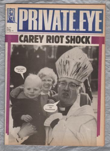 Private Eye - Issue No.777 - 27th September 1991 - `Carey Riot Shock` - Pressdram Ltd