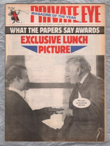 Private Eye - Issue No.788 - 28th February 1992 - `Exclusive Lunch Picture` - Pressdram Ltd