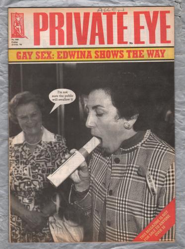 Private Eye - Issue No.840 - 25th February 1994 - `Gay Sex: Edwina Shows The Way` - Pressdram Ltd