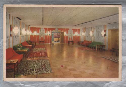 `Stockholm - Hotel Malmen, Roda Salongen` - Sweden - Postally Unused - Sagokonst Postcard