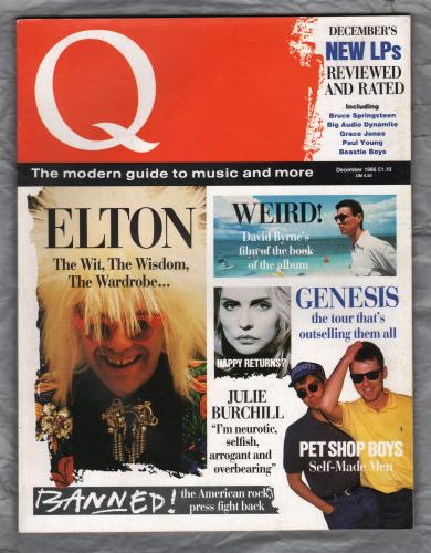 Q Magazine - Issue No.3 - December 1986 - `Elton: The Wit,The Wisdom,The Wardrobe....` - Published by Emap Metro