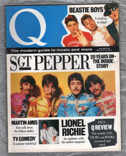 Q Magazine - Issue No.9 - June 1987 - `Sgt Pepper: 20 Years On-The Inside Story` - Published by Emap Metro