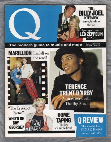 Q Magazine - Issue No.12 - September 1987 - `Terence Trent D`Arby: A Quiet Word With The Big Noise` - Published by Emap Metro