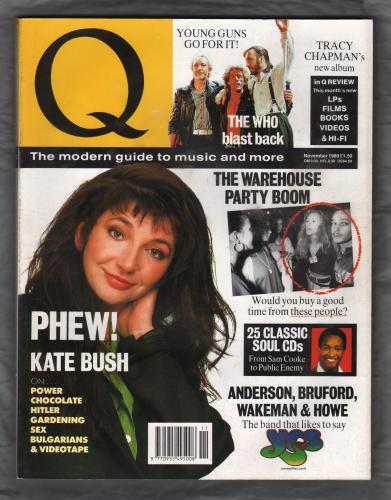 Q Magazine - Issue No.38 - November 1989 - `Phew! Kate Bush` - Published by Emap Metro