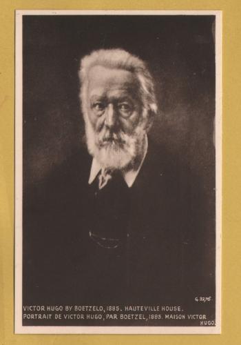 `Victor Hugo By Boetzelo, 1885.Hauteville House.......` - Postally Unused - Modern Reprinted Postcard - Unknown Producer