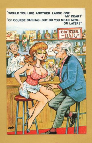 `Would You Like Another Large One Dear?...` - Comic Series 2014 - Postally Unused - Bamford & Co Ltd Postcard