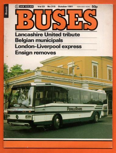 Buses Magazine - Vol.33 No.319 - October 1981 - `Lancashire United Tribute` - Published by Ian Allan Ltd