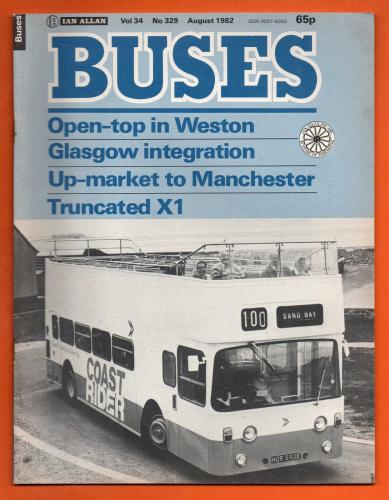 Buses Magazine - Vol.34 No.329 - August 1982 - `Open-Top In Weston` - Published by Ian Allan Ltd