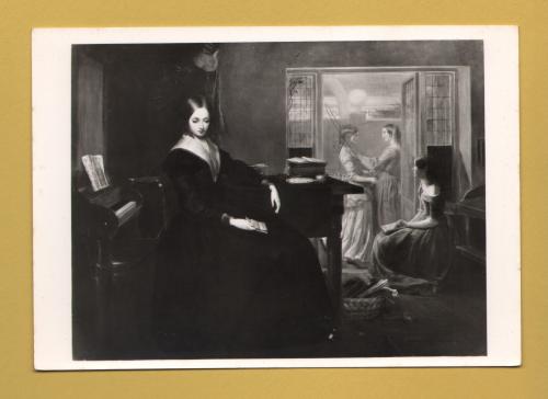 `The Governess - Richard Redgrave` - Postally Unused - Victoria and Albert Museum Postcard