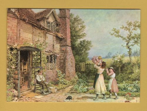 `Cottages At Amersham - Miles Birket Foster` - Postally Unused - The Medici Society Postcard.