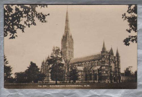 `No24 Salisbury Cathedral, N.W` - Postally Unused - Undivided Plain Back - Producer Unknown