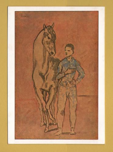 `Jeune Homme et Cheval - Picasso` - Postally Unused - Ganymed Press Postcard.