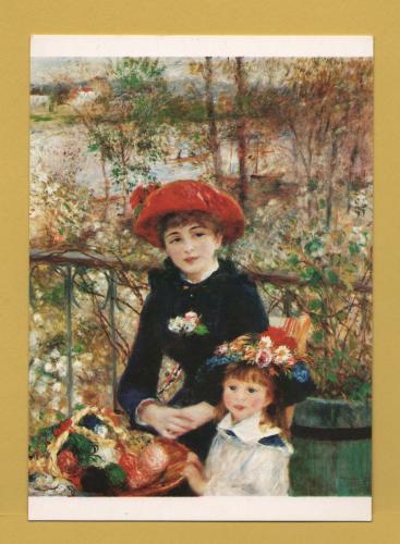 `On The Terrace - Auguste Renoir` - Postally Unused - The Medici Society Ltd Postcard.